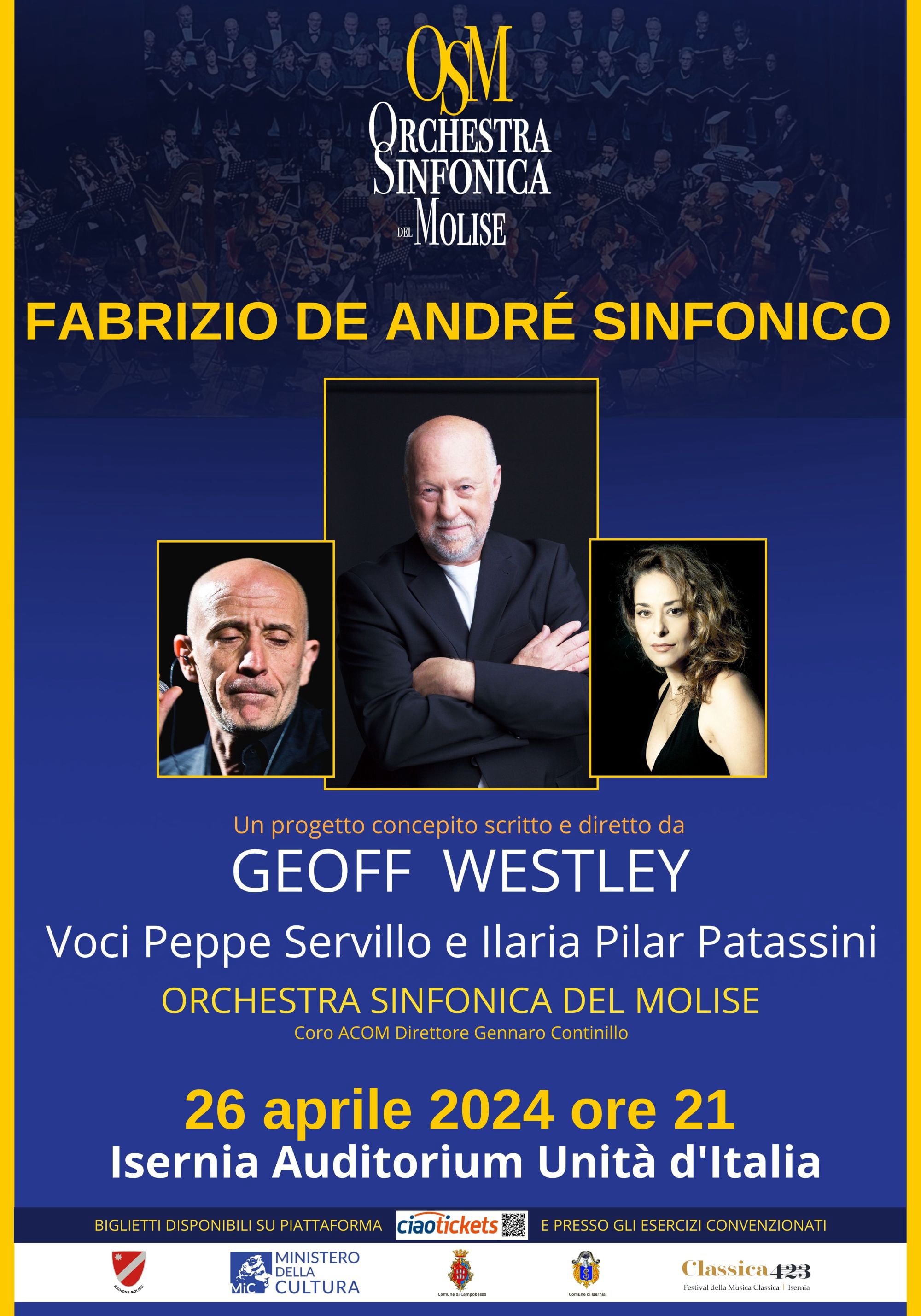 OSM Stagione Concertistica 2024 - DE ANDRE' SINFONICO 