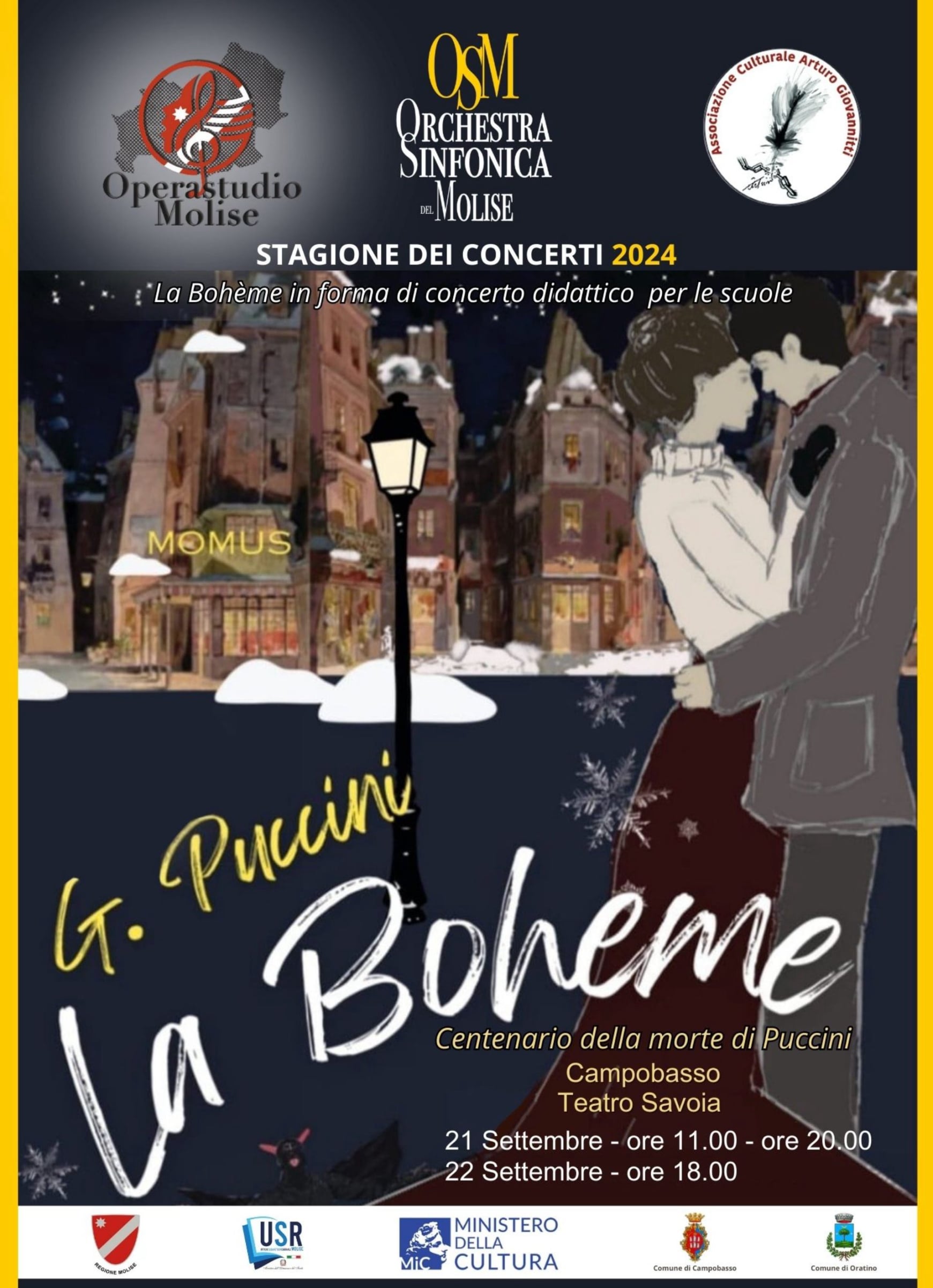 OSM Stagione Concertistica 2024 - La Bohème di G.Puccini