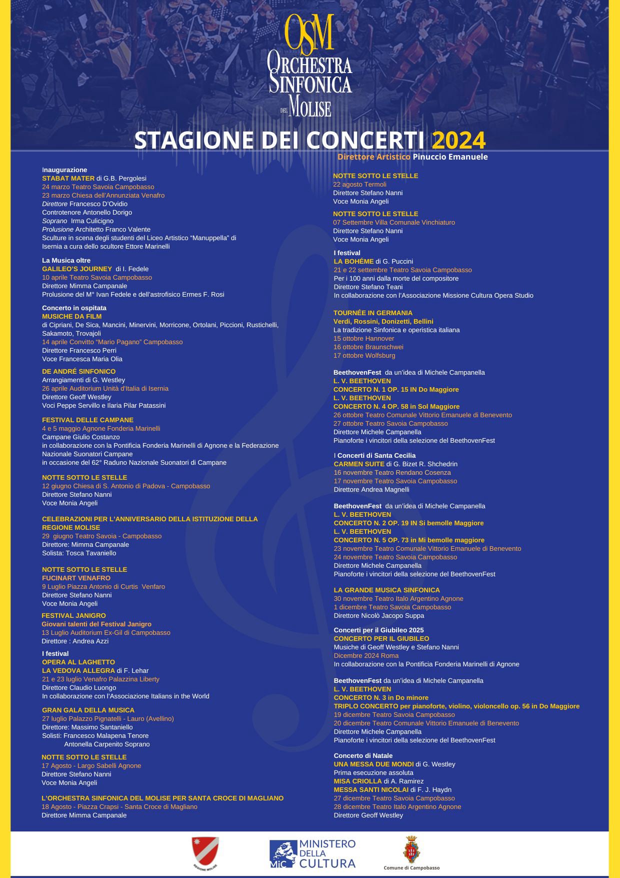 OSM Stagione Concertistica 2024